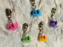 Load image into Gallery viewer, Colorful Axolotls Zipper Pulls (resin)
