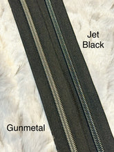 Load image into Gallery viewer, Gunmetal Zipper Tape (Metallic)
