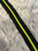 Load image into Gallery viewer, Neon Yellow Zipper Tape (non-metallic)
