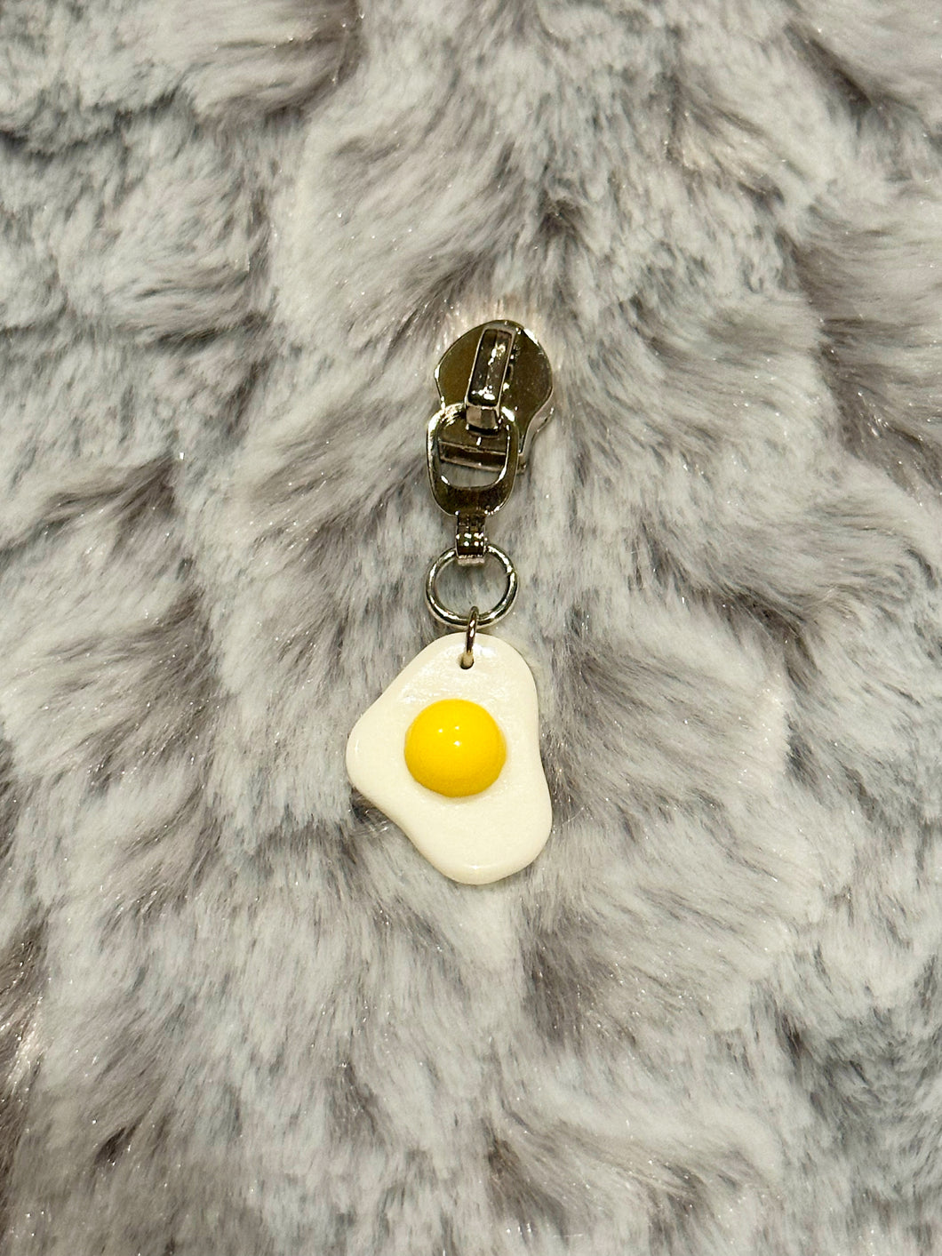 Over Easy Eggs Zipper Pulls