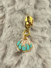 Load image into Gallery viewer, Mermaid Shells Zipper Pulls (enamel)
