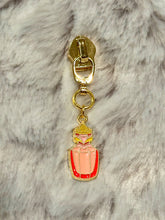 Load image into Gallery viewer, Princess Perfume Zipper Pulls (enamel)
