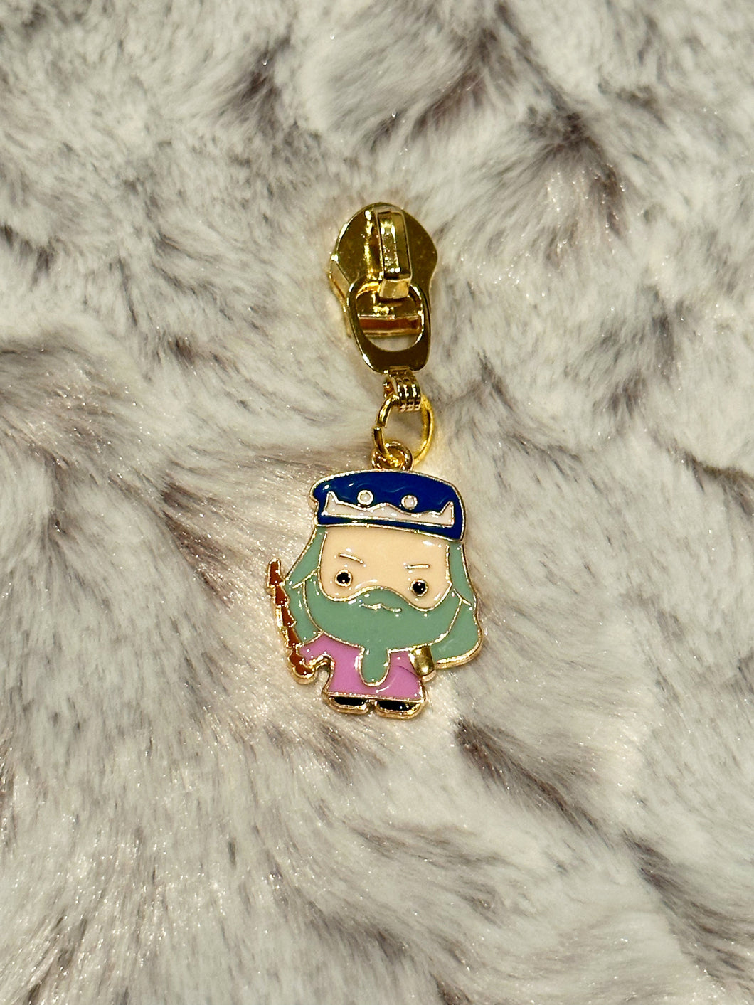 Dumbledore Zipper Pull (enamel)