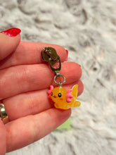 Load image into Gallery viewer, Colorful Axolotls Zipper Pulls (resin)
