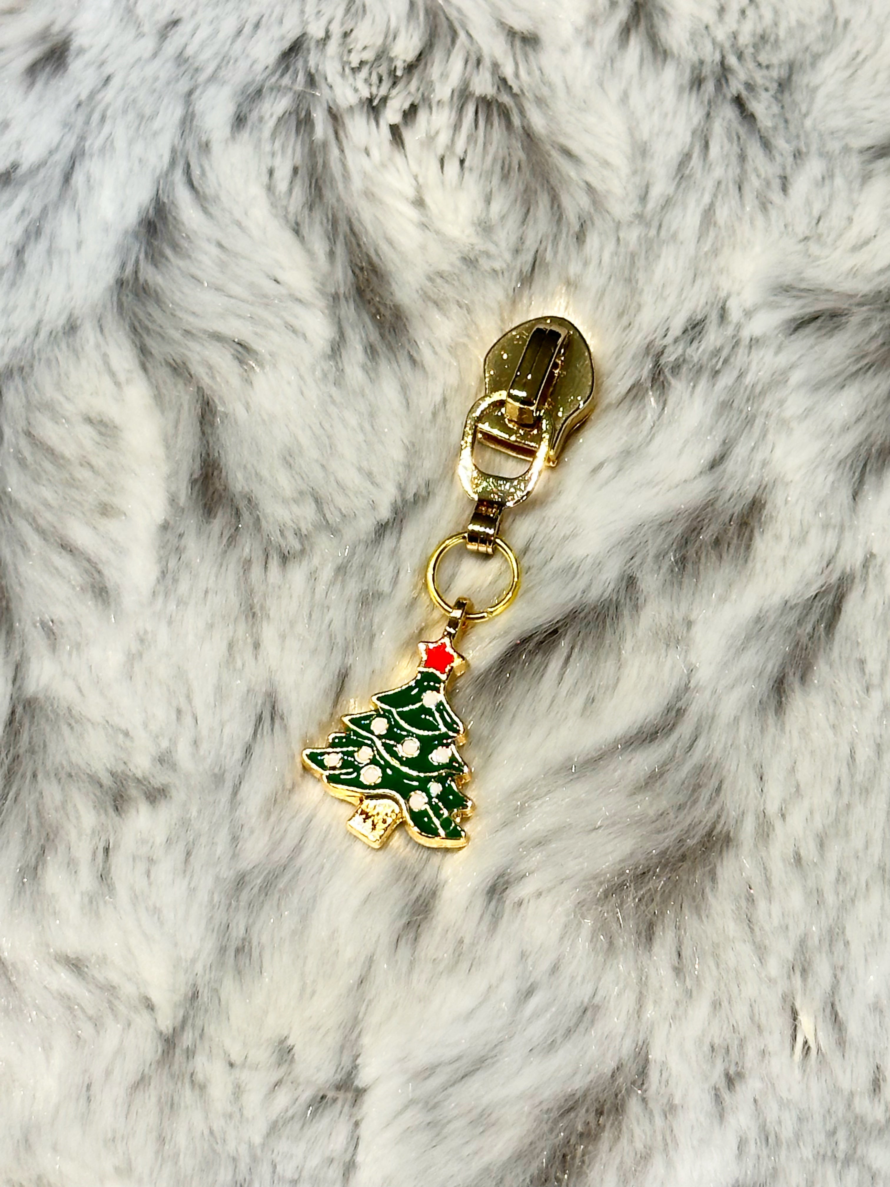 Fancy Tree Zipper Pull (enamel) – RAW DESIGNS CCTX