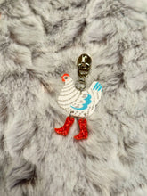 Load image into Gallery viewer, Crazy Chicken Zipper Pulls (acrylic)
