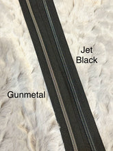 Load image into Gallery viewer, Gunmetal Zipper Tape (Metallic)
