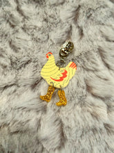 Load image into Gallery viewer, Crazy Chicken Zipper Pulls (acrylic)
