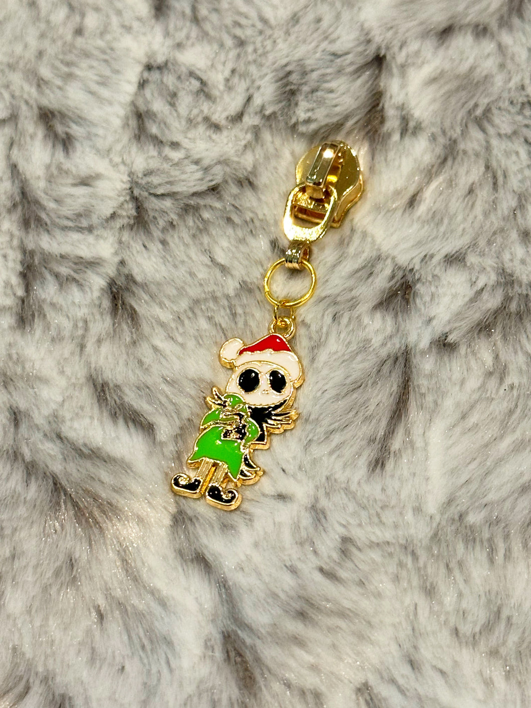 Jack and Oogie Toy Zipper Pull (enamel)