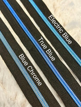 Load image into Gallery viewer, True Blue Zipper Tape (Metallic)
