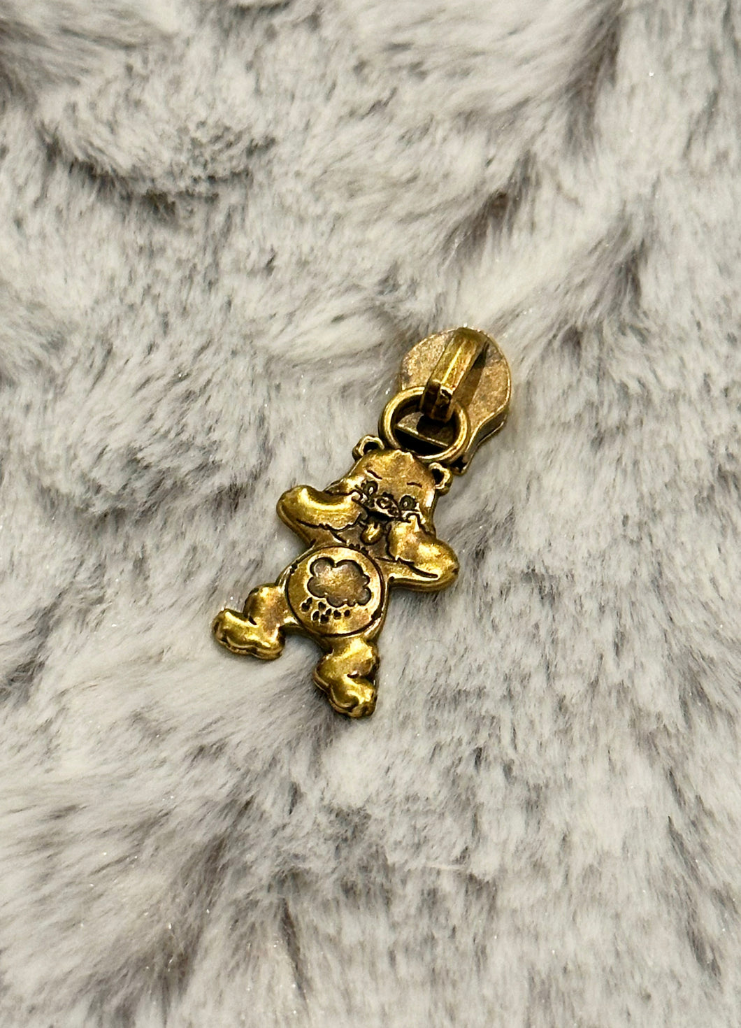 Grumpy Care Bear Zipper Pull