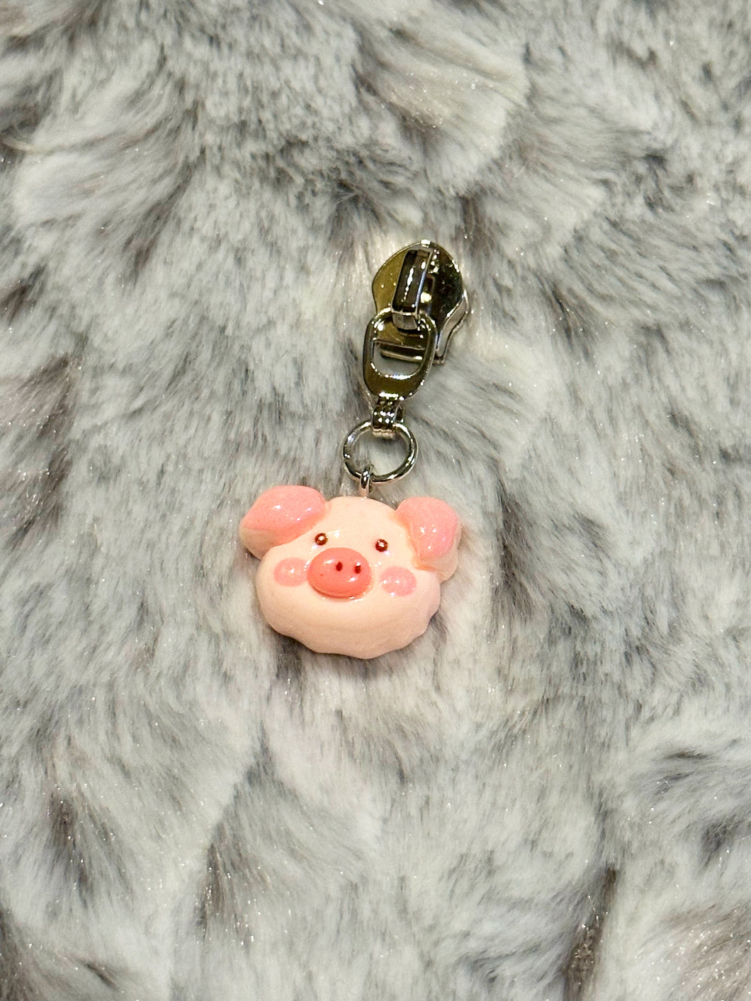 Piggy Zipper Pull (resin)