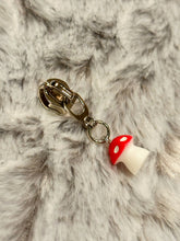 Load image into Gallery viewer, Little Red Mushroom Zipper Pull (resin)
