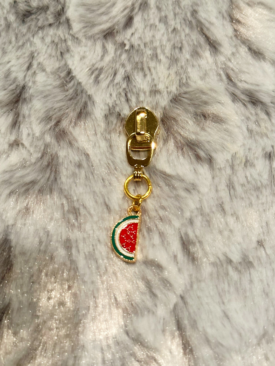 Watermelon Half Zipper Pull (enamel)