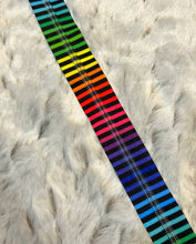 Load image into Gallery viewer, Black Stripe Rainbow Zipper Tape (Non-Metallic)
