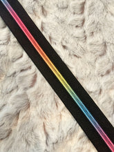 Load image into Gallery viewer, Neon Ombre Rainbow Zipper Tape (Lisa Frank Rainbow)
