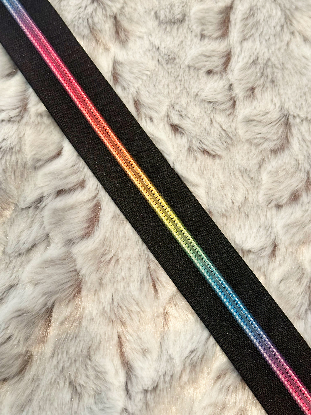 Neon Ombre Rainbow Zipper Tape (Lisa Frank Rainbow)