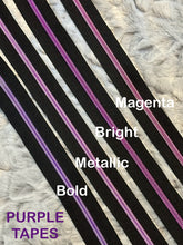 Load image into Gallery viewer, Bold Purple Zipper Tape (Metallic)
