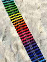 Load image into Gallery viewer, Black Stripe Rainbow Zipper Tape (Non-Metallic)
