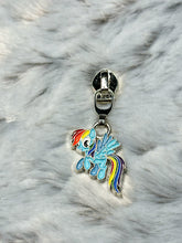 Load image into Gallery viewer, Rainbow Pony Zipper Pull (enamel)
