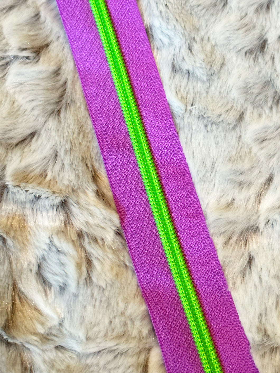 Neon Green Zipper Tape