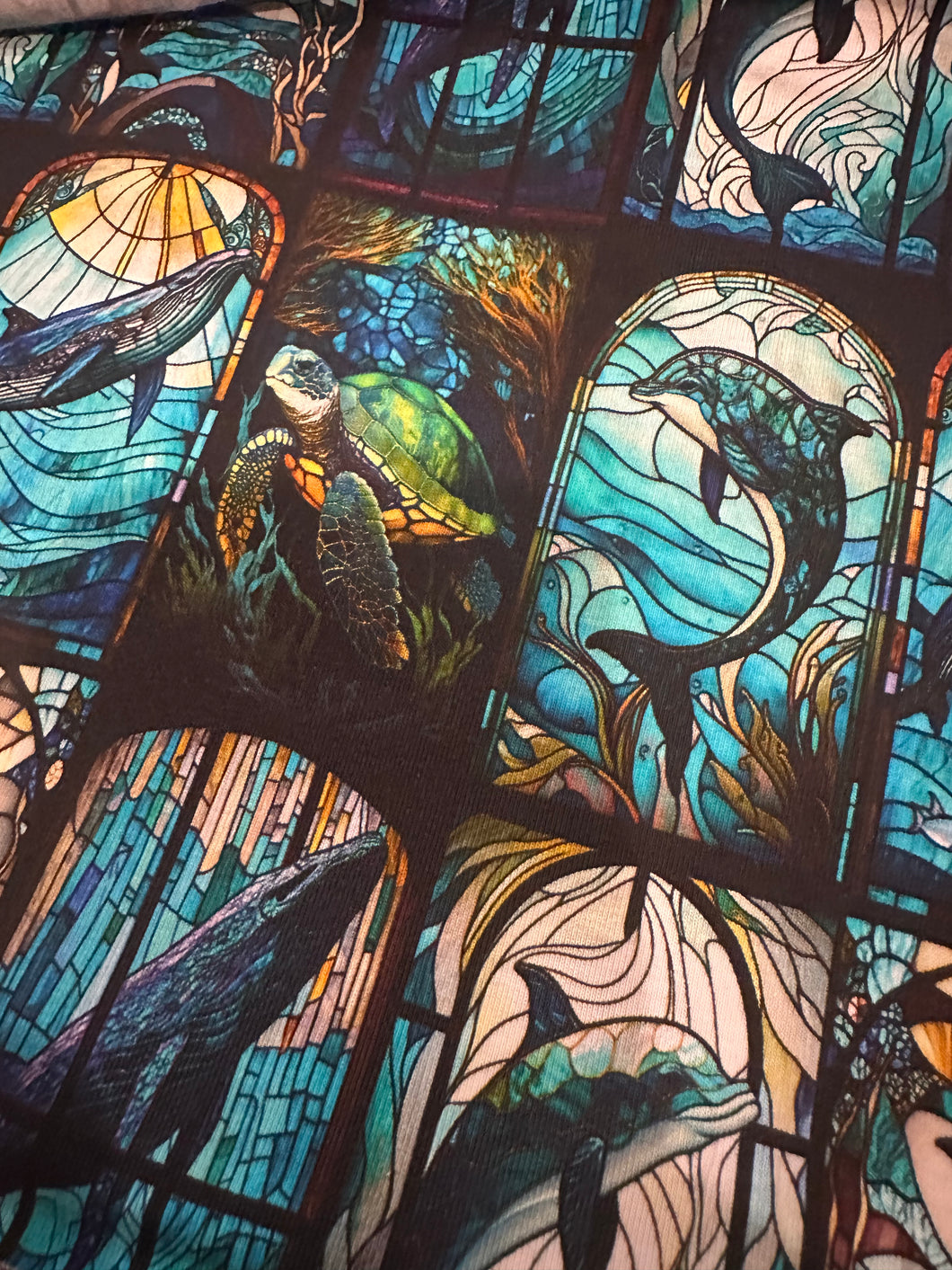 Sea Life Stained Glass