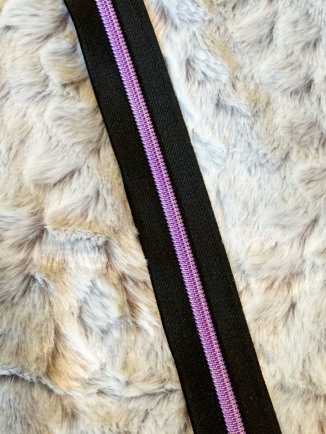 Metallic Purple Zipper Tape (Metallic)