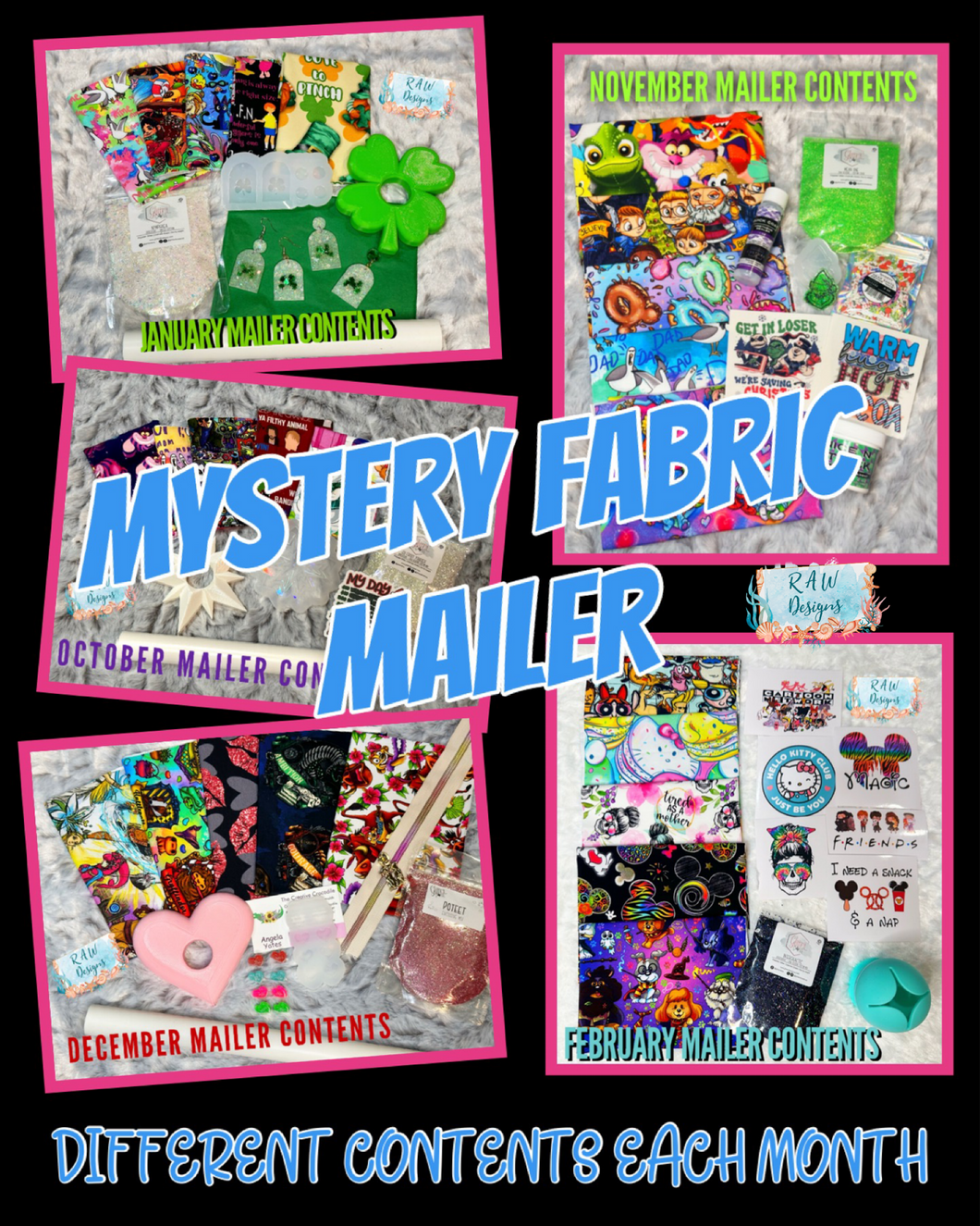 APRIL Mystery Fabric Mailers (Month to Month Option) *Ships in MAY