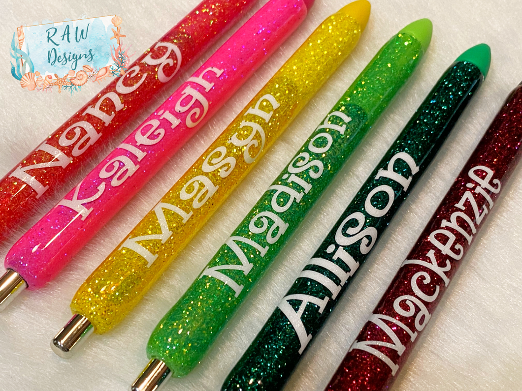 Custom Glitter Pens