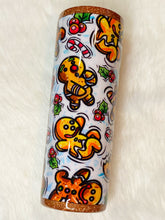 Load image into Gallery viewer, Gingerbread Man Fabric Tumbler 20oz
