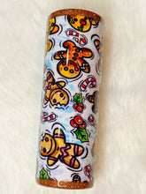 Load image into Gallery viewer, Gingerbread Man Fabric Tumbler 20oz
