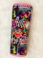 Load image into Gallery viewer, Wonderland Collage Fabric Tumbler 22oz
