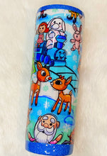 Load image into Gallery viewer, Reindeer Games Fabric Tumbler 20oz
