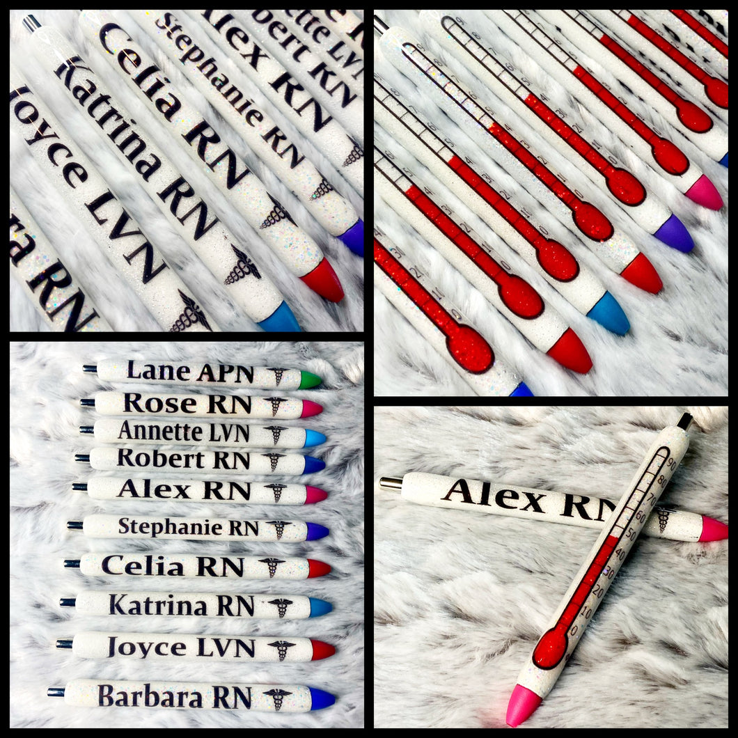 Thermometer Glitter Pens