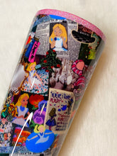 Load image into Gallery viewer, Wonderland Collage Fabric Tumbler 22oz
