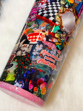 Load image into Gallery viewer, Wonderland Collage Fabric Tumbler 22oz
